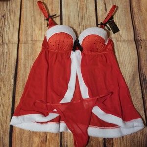 Santa Baby Babydoll Set